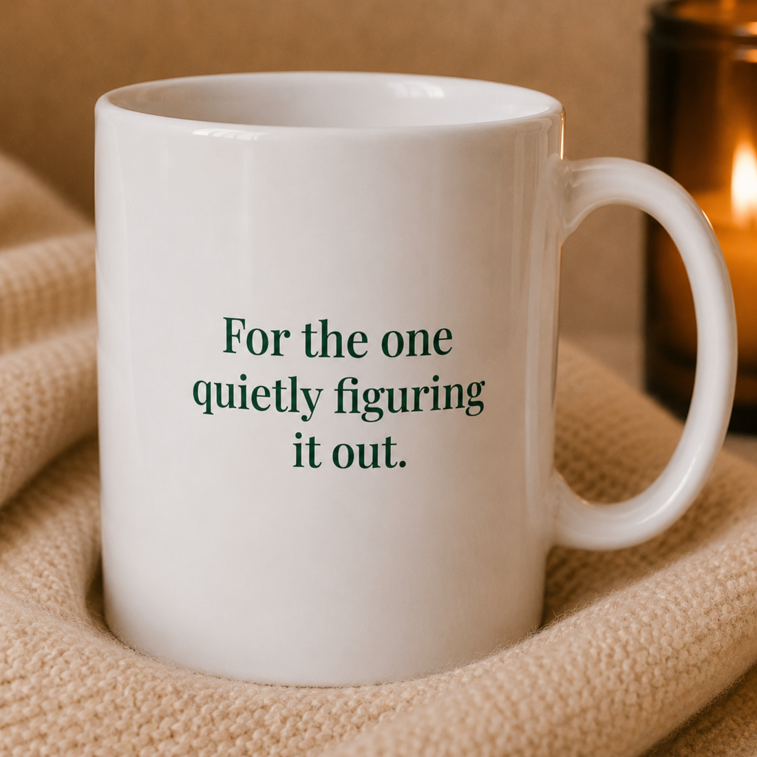 Poetry Mug - "For the one quietly figuring it out."
