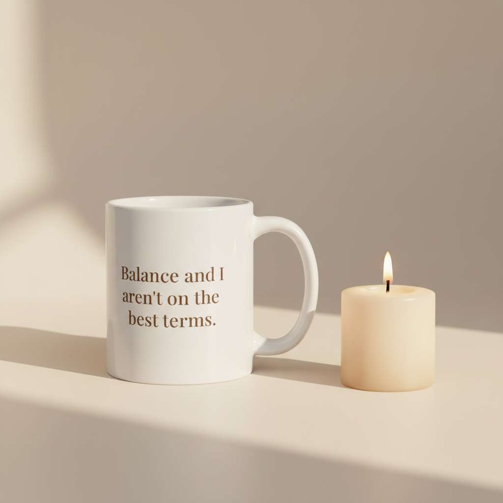 Balance Mug with Small Candle