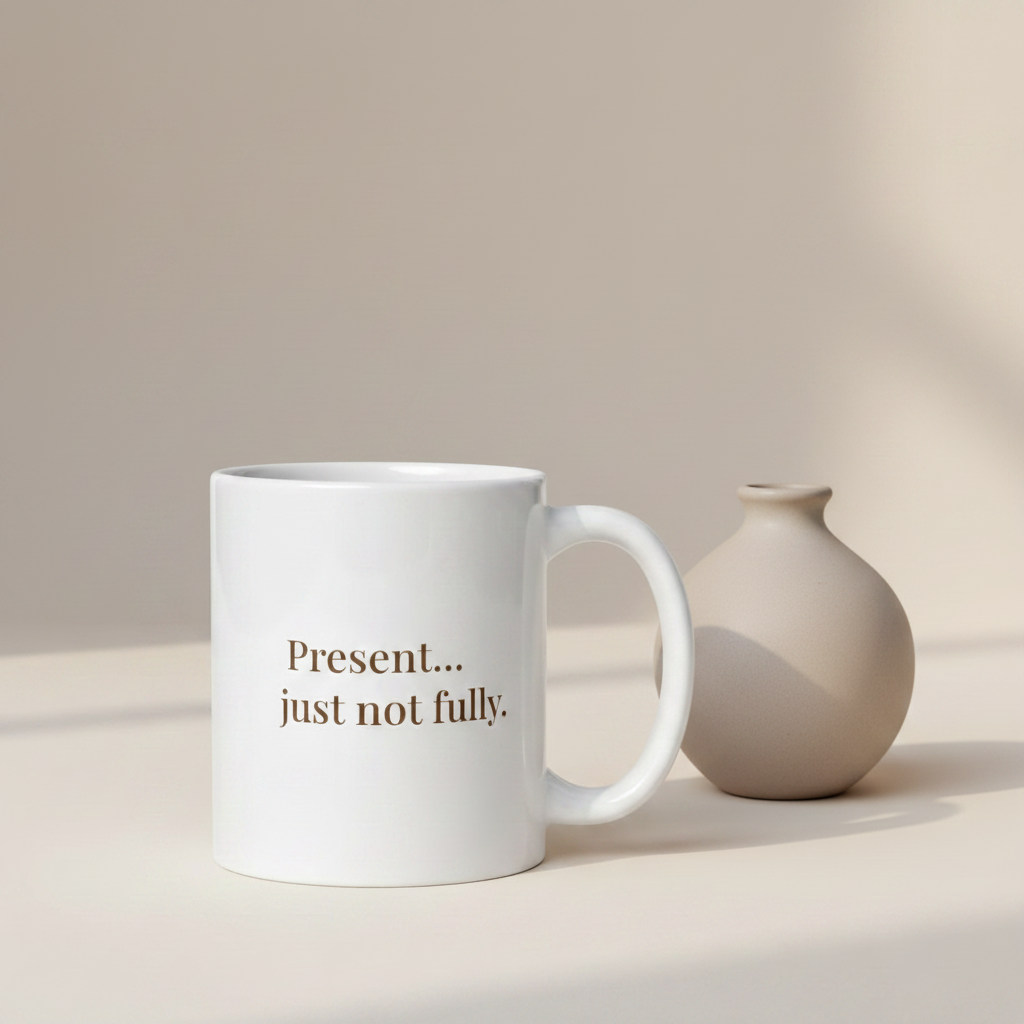 Present Mug with Ceramic Vase No Flower